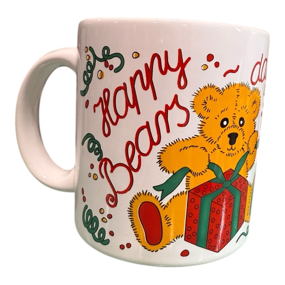 Vintage WAECHTERSBACH “Happy Bears Day” Christmas Teddy Bear Mug Germany
